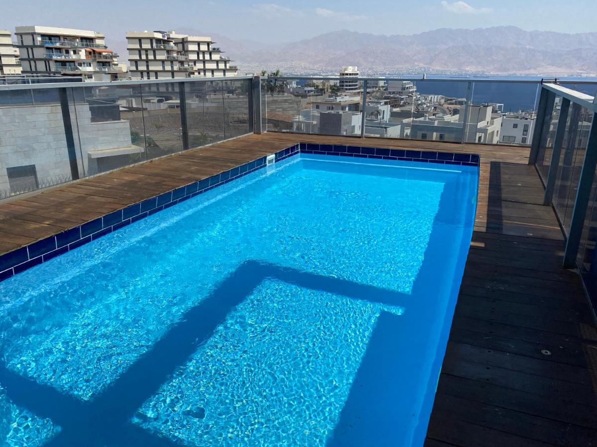 Апартаменти Stunning Penthouse With Sea Views And Private Heated Pool Ейлат Екстер'єр фото